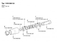 Bosch 1 618 598 131 ---- Bit holder Spare Parts